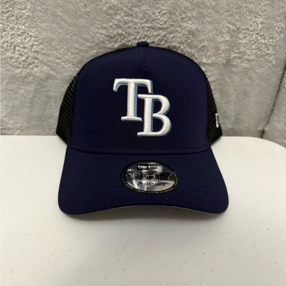 New Era Tampa Bay Rays 9FORTY Trucker Hat Mesh Snapback MLB Cap